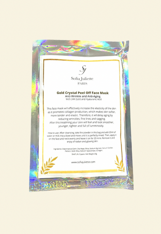 Gold Crystal Peel Off Face Mask