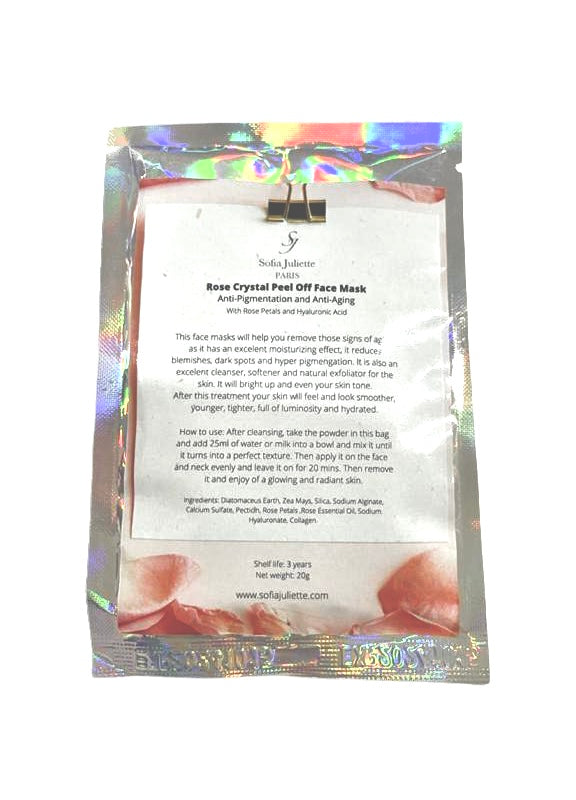 Rose Crystal Peel Off Face Mask