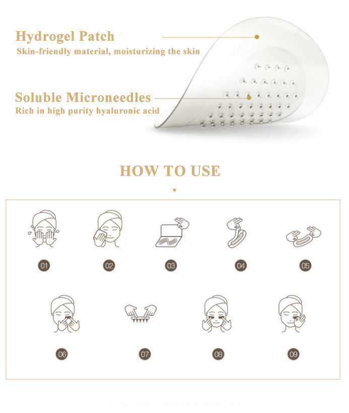 Hyaluronic Acid Microneedling Eye Mask